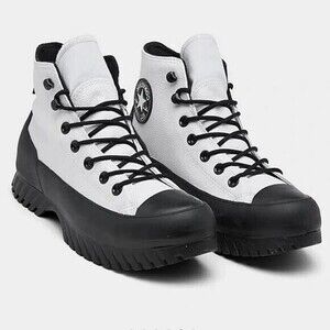 Converse Chuck Taylor All Star Lugged Winter 2.0 Hi White Black Size 7 NEW